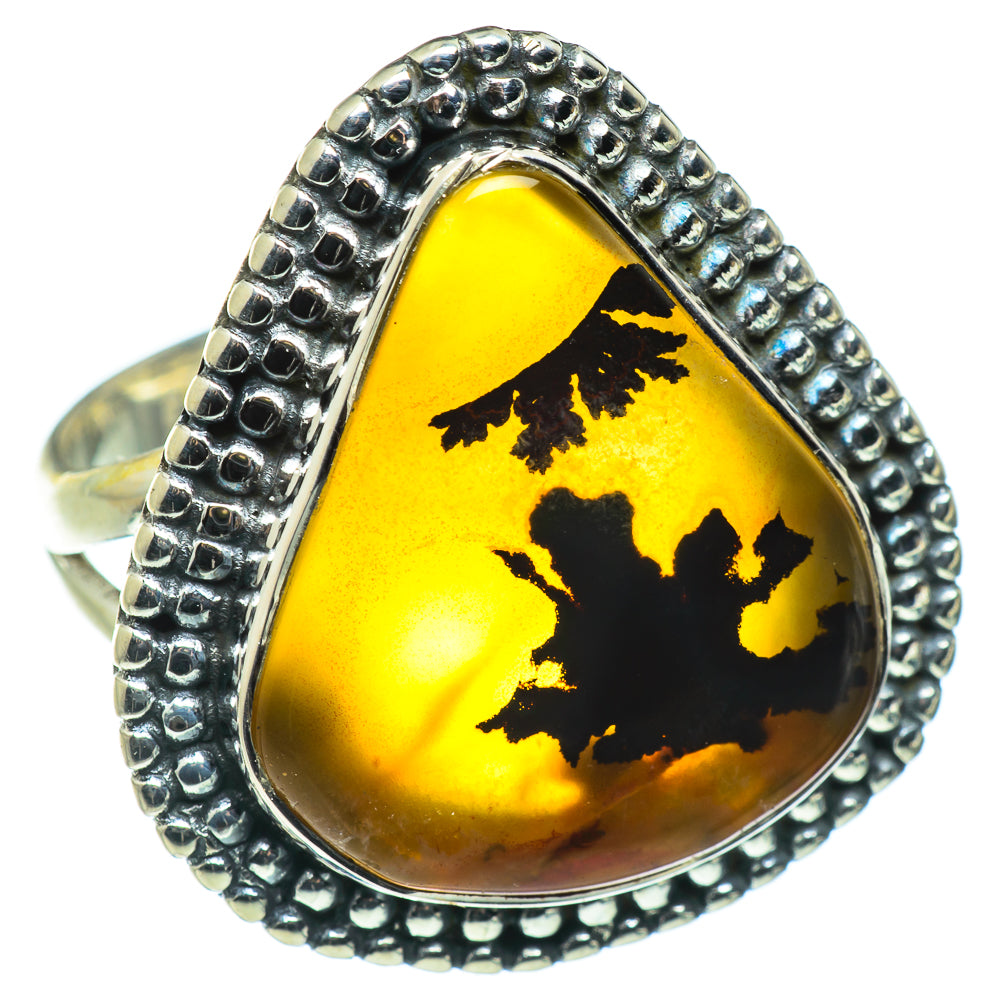 Scenic Dendritic Agate Rings handcrafted by Ana Silver Co - RING47661