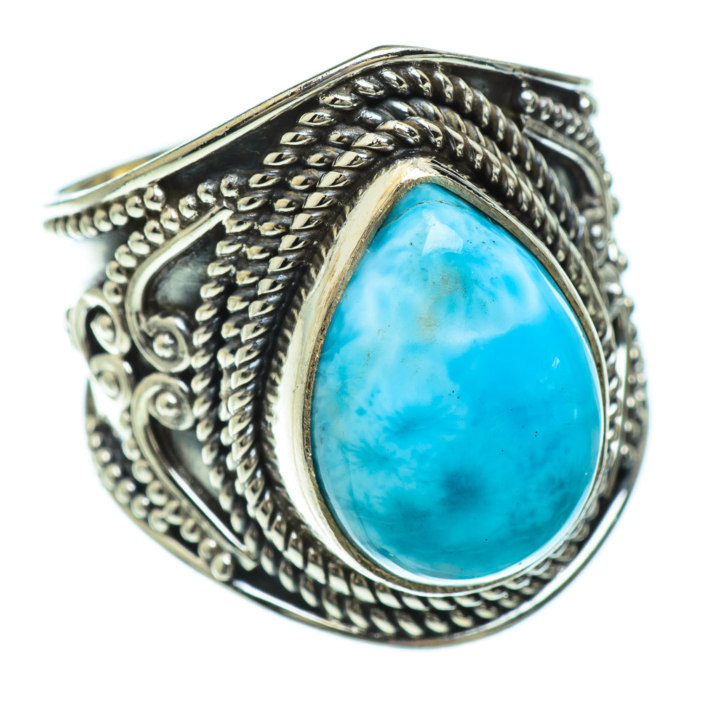 Larimar Rings handcrafted by Ana Silver Co - RING47988