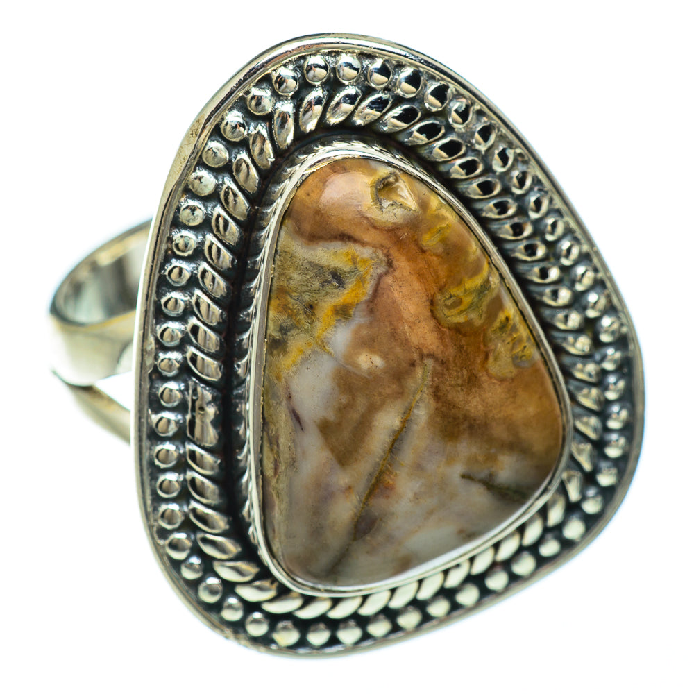 Petrified Wood Rings handcrafted by Ana Silver Co - RING48000