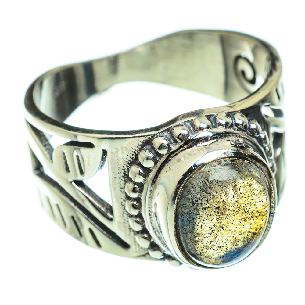 Labradorite Rings handcrafted by Ana Silver Co - RING48150