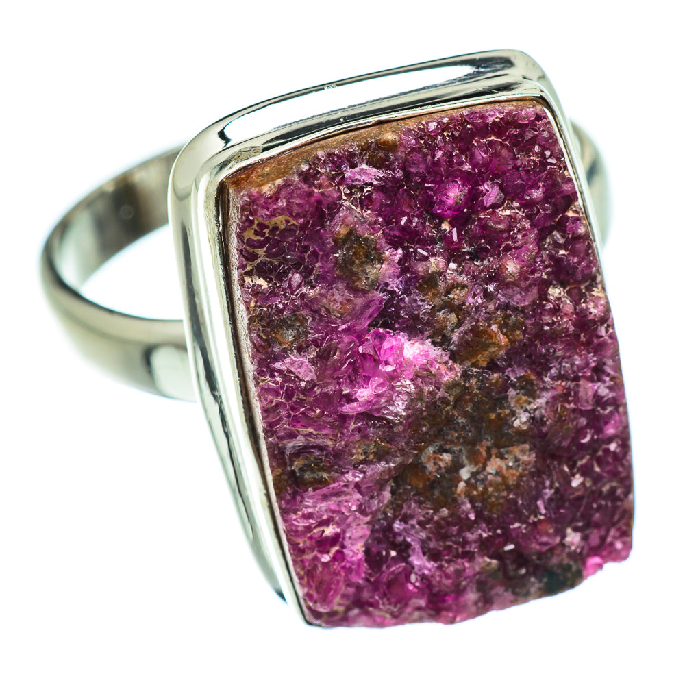 Cobalto Calcite Druzy Rings handcrafted by Ana Silver Co - RING48375