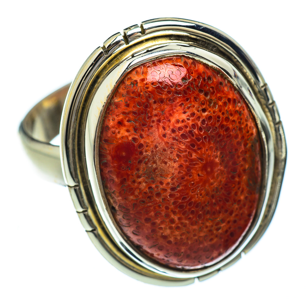 Sponge Coral Rings handcrafted by Ana Silver Co - RING49171