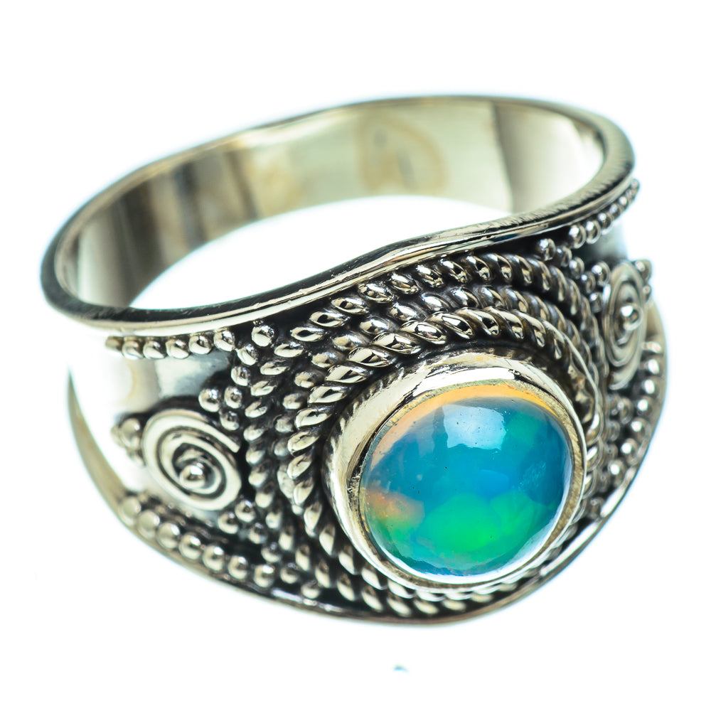 Ethiopian Opal Rings handcrafted by Ana Silver Co - RING49221