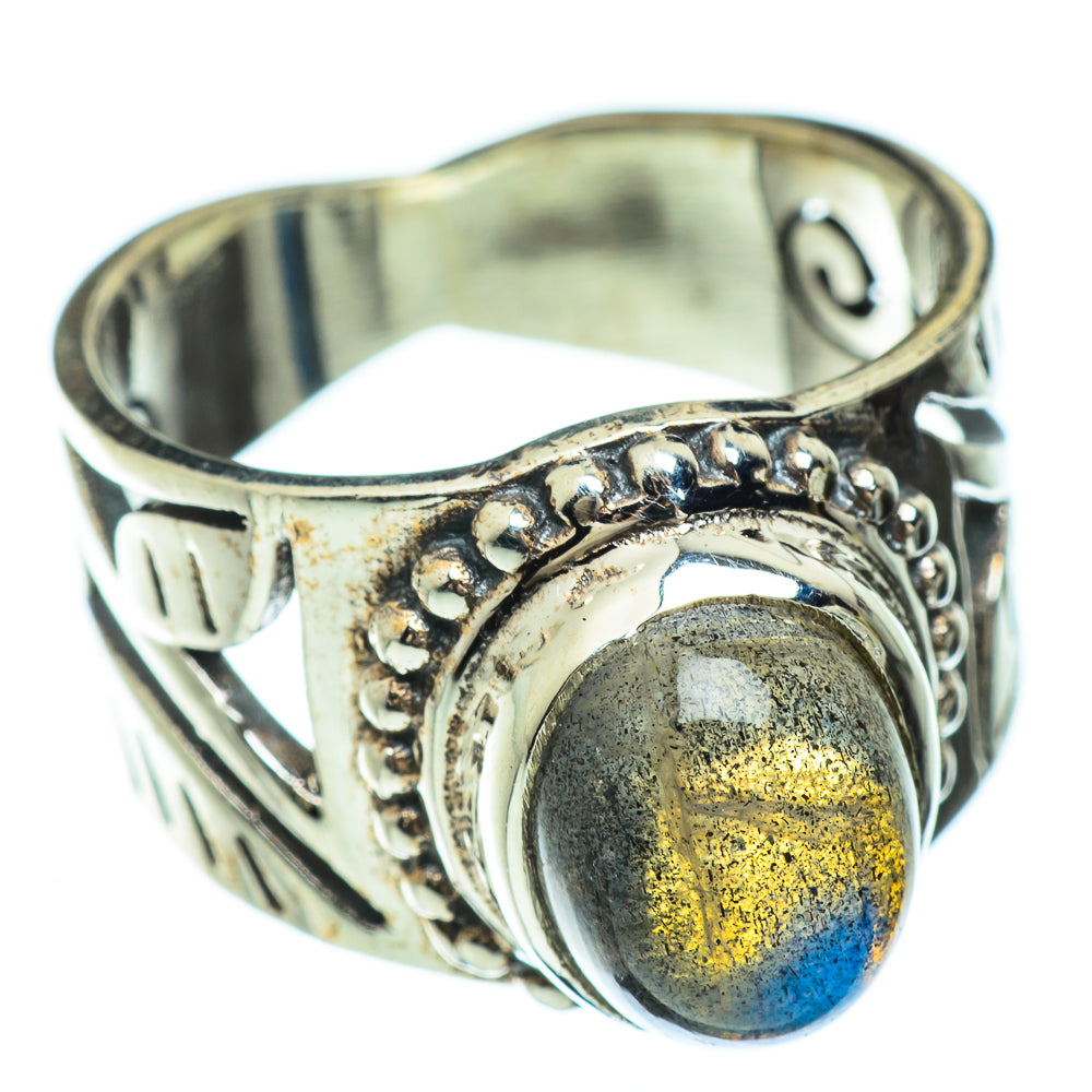 Labradorite Rings handcrafted by Ana Silver Co - RING49360