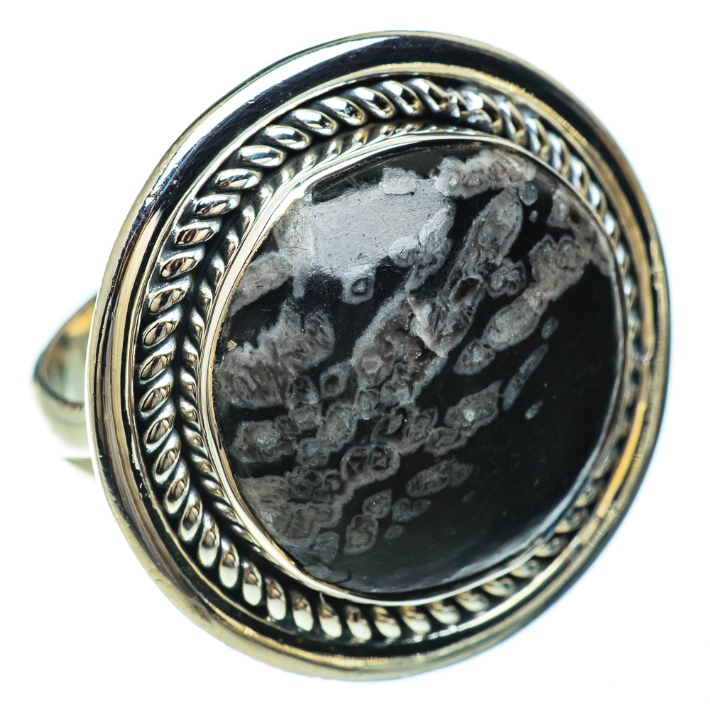 Chrysanthemum Stone Rings handcrafted by Ana Silver Co - RING49473