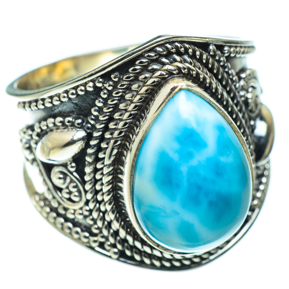 Larimar Rings handcrafted by Ana Silver Co - RING49530