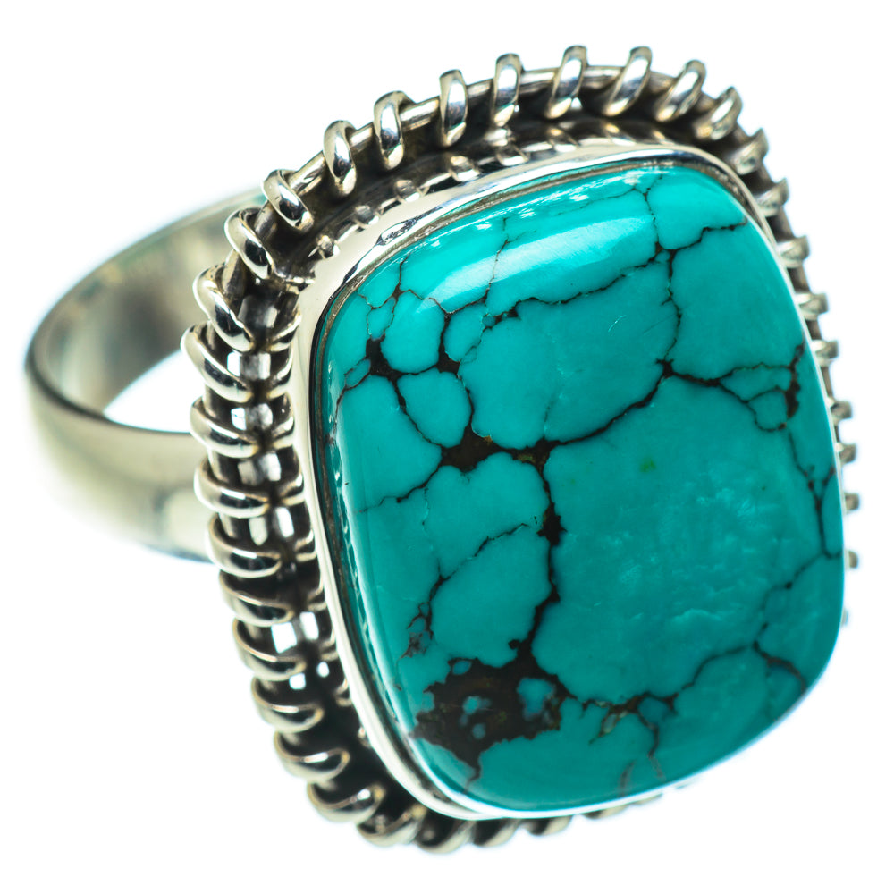 Tibetan Turquoise Rings handcrafted by Ana Silver Co - RING49673