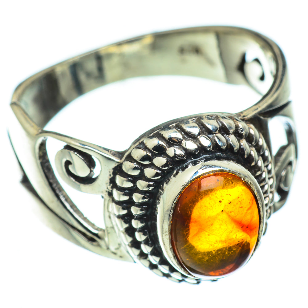 Baltic Amber Rings handcrafted by Ana Silver Co - RING49714