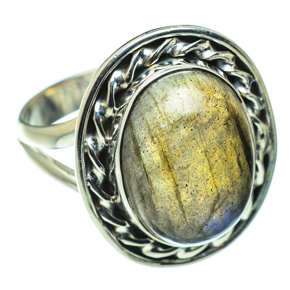 Labradorite Rings handcrafted by Ana Silver Co - RING49770