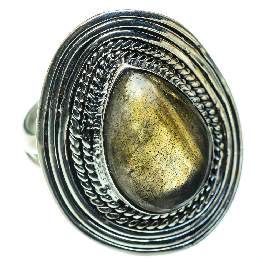 Labradorite Rings handcrafted by Ana Silver Co - RING50439