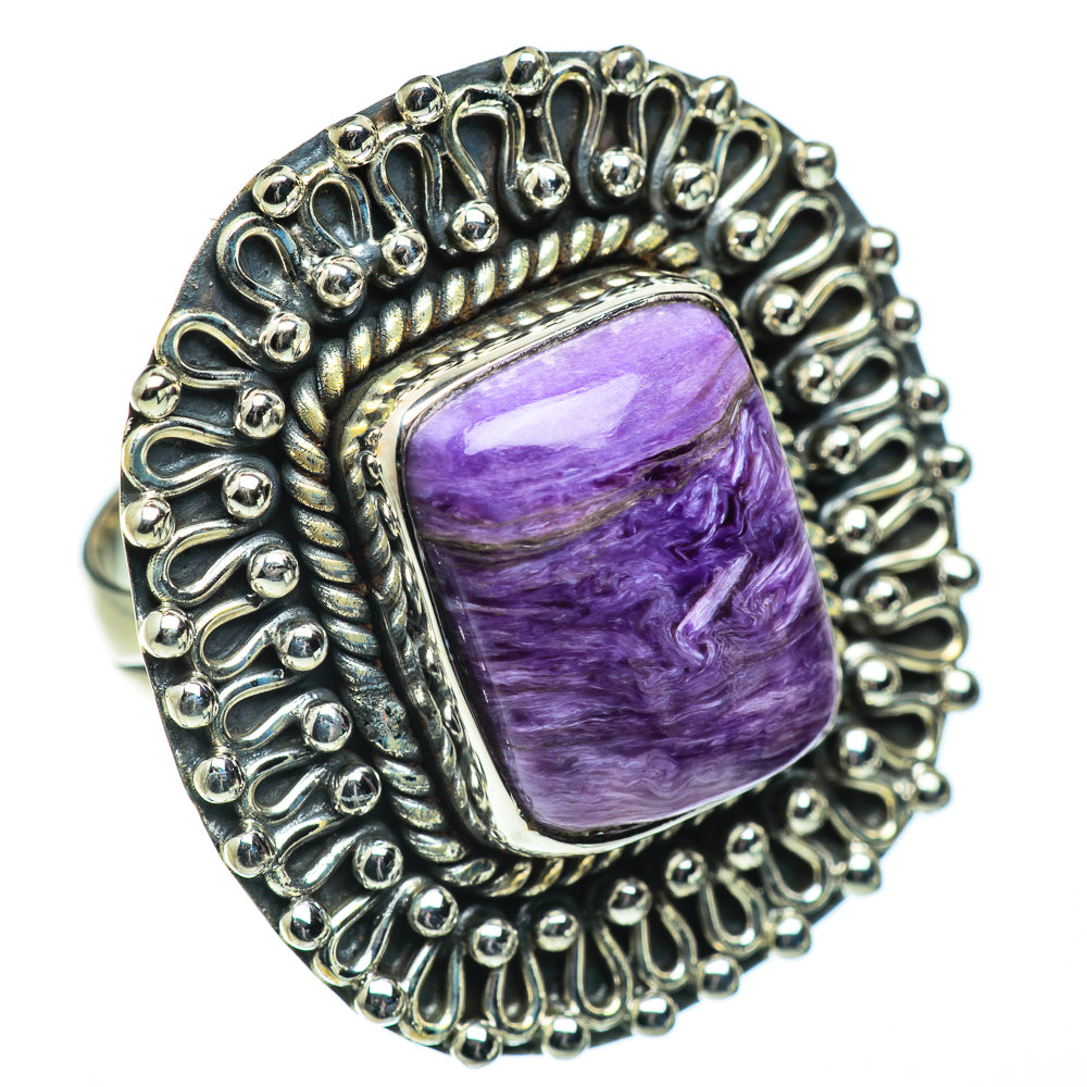 Charoite Rings handcrafted by Ana Silver Co - RING50648