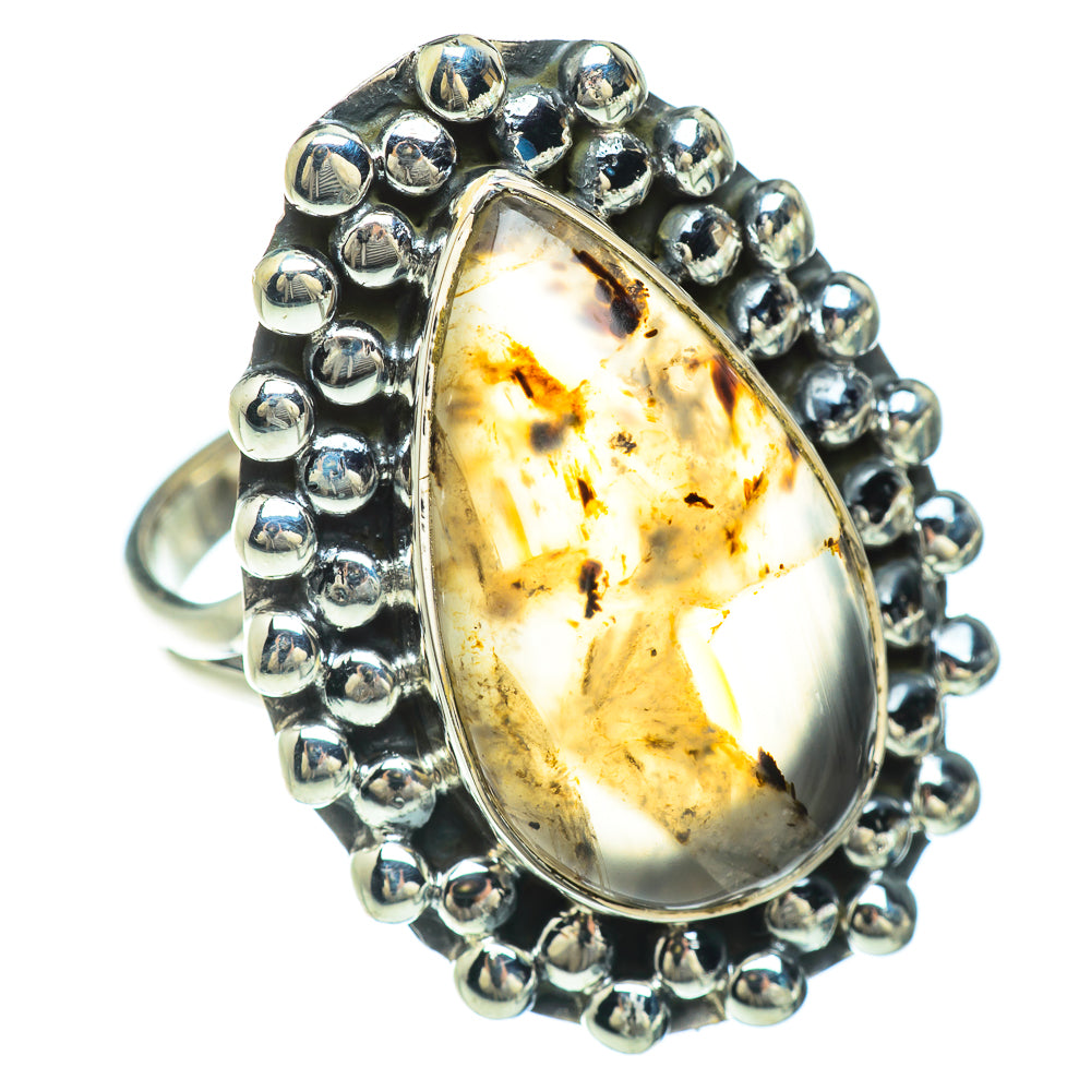 Montana Agate Rings handcrafted by Ana Silver Co - RING50904