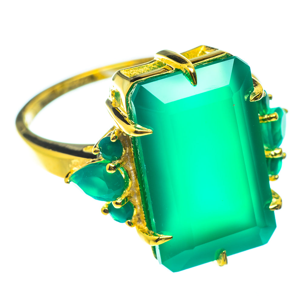 Green Onyx Rings handcrafted by Ana Silver Co - RING51932