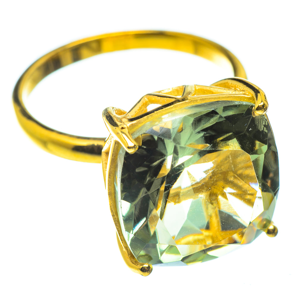 Green Amethyst Rings handcrafted by Ana Silver Co - RING52081