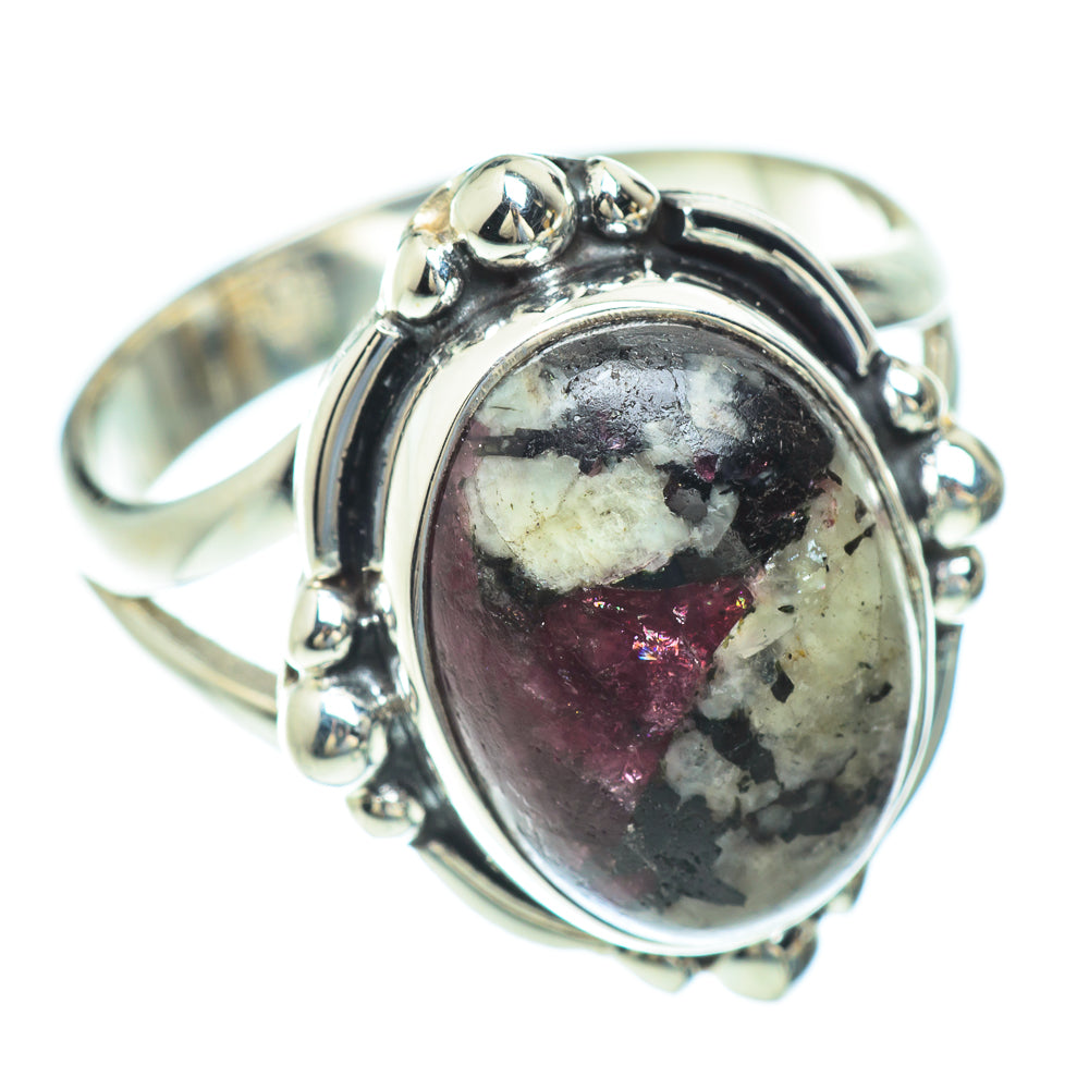 Russian Eudialyte Rings handcrafted by Ana Silver Co - RING52920