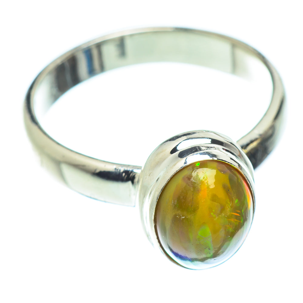 Ethiopian Opal Rings handcrafted by Ana Silver Co - RING53010