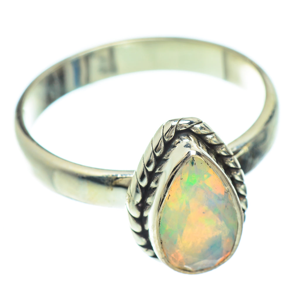 Ethiopian Opal Rings handcrafted by Ana Silver Co - RING53040