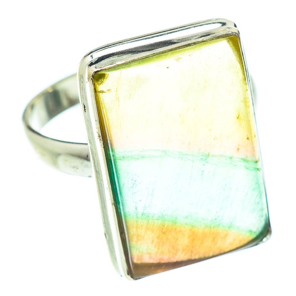Green Fluorite Rings handcrafted by Ana Silver Co - RING53720