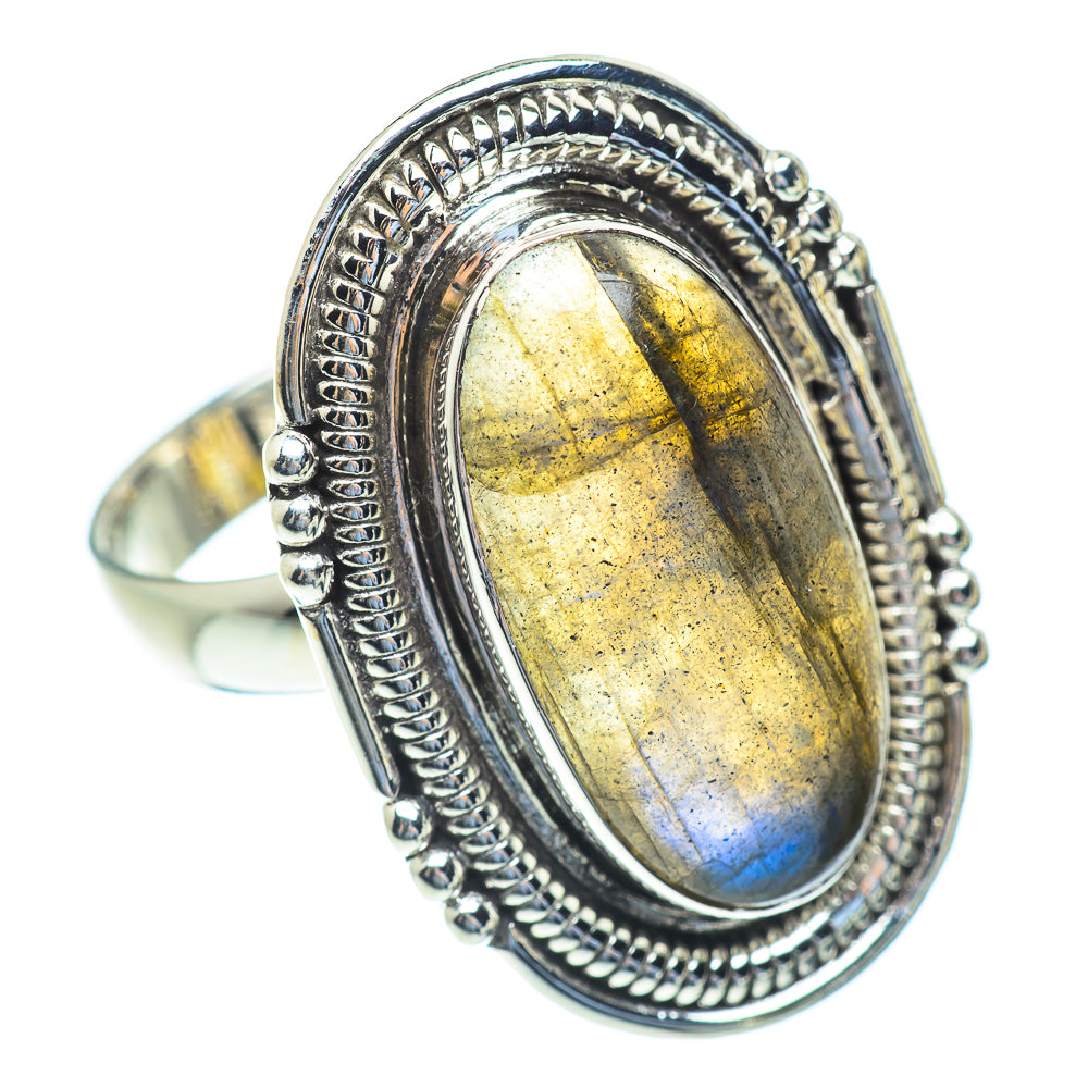 Labradorite Rings handcrafted by Ana Silver Co - RING53892