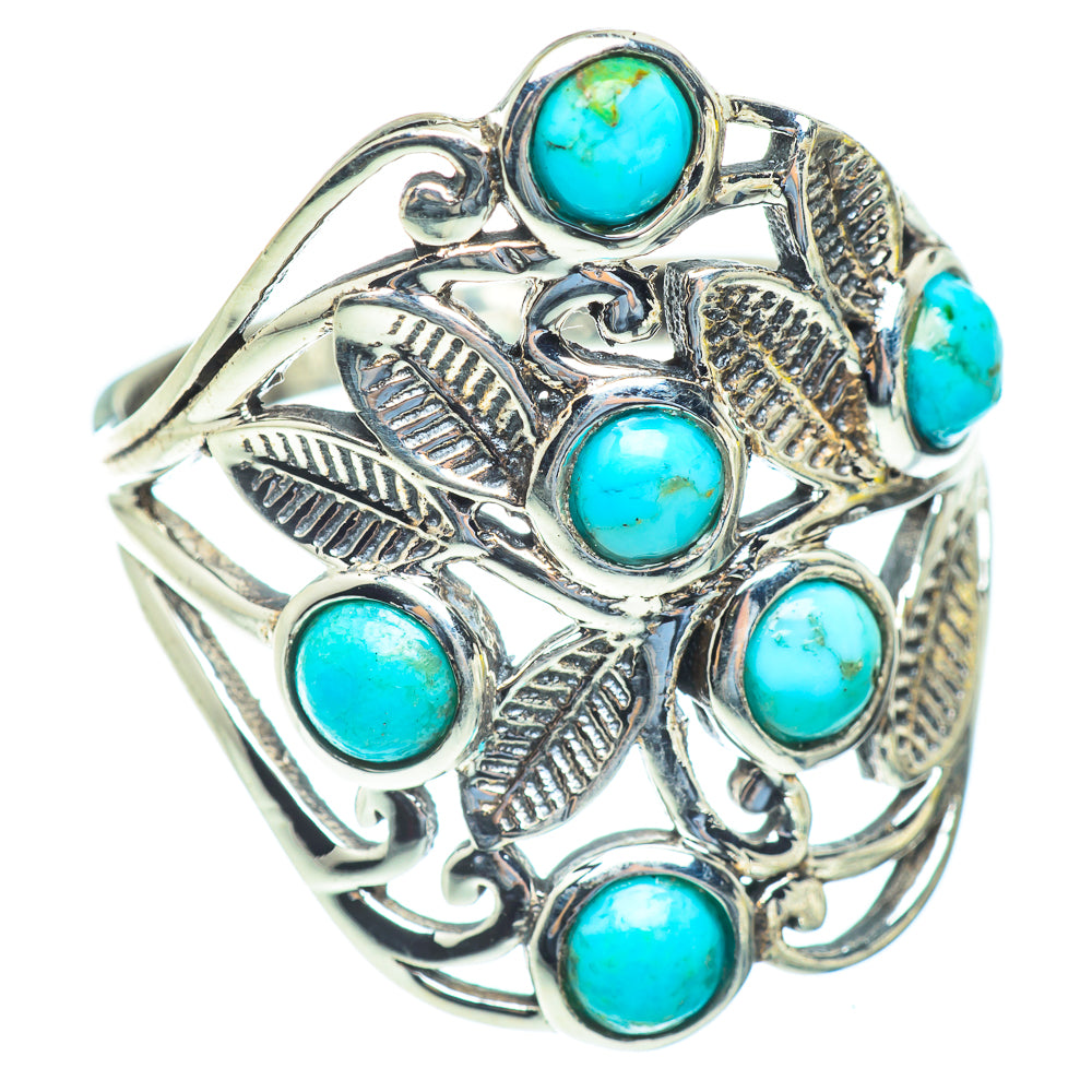 Tibetan Turquoise Rings handcrafted by Ana Silver Co - RING53975