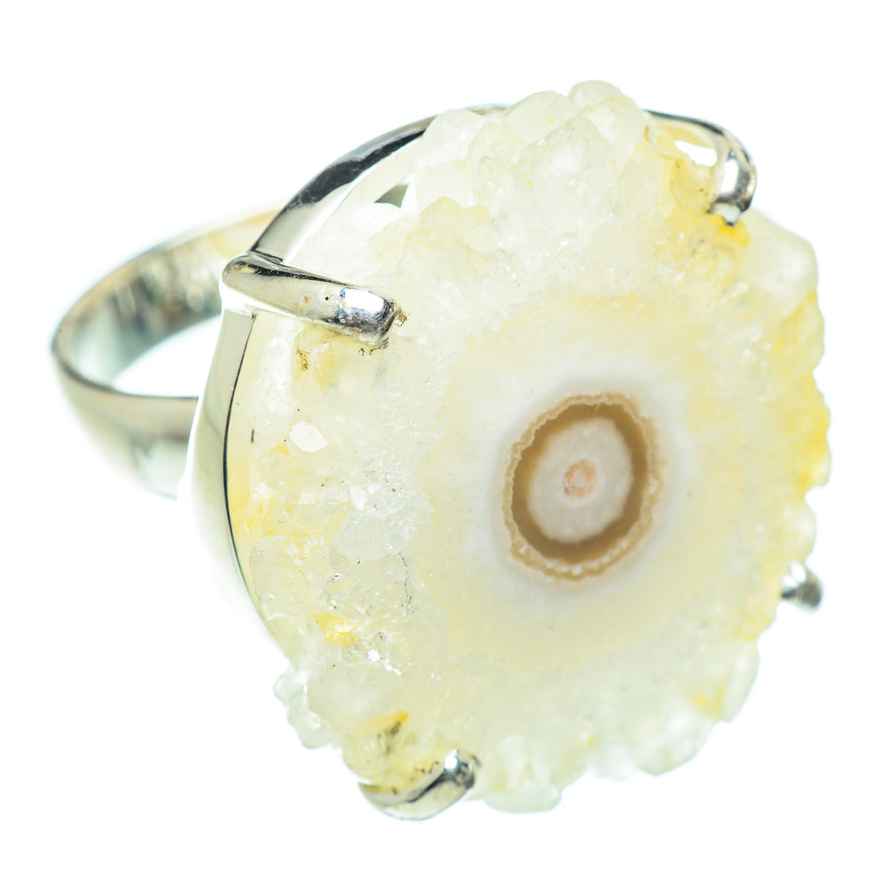 White Solar Quartz Rings handcrafted by Ana Silver Co - RING54130