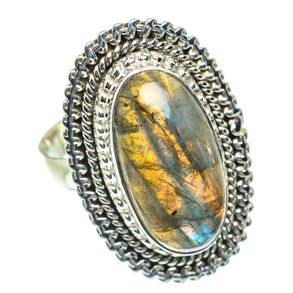 Labradorite Rings handcrafted by Ana Silver Co - RING54139