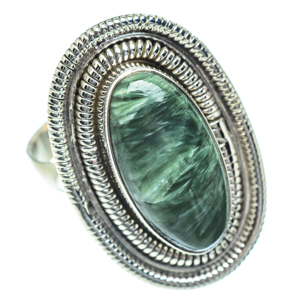 Seraphinite Rings handcrafted by Ana Silver Co - RING54231