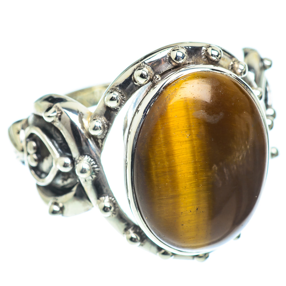 Tiger Eye Rings handcrafted by Ana Silver Co - RING54234