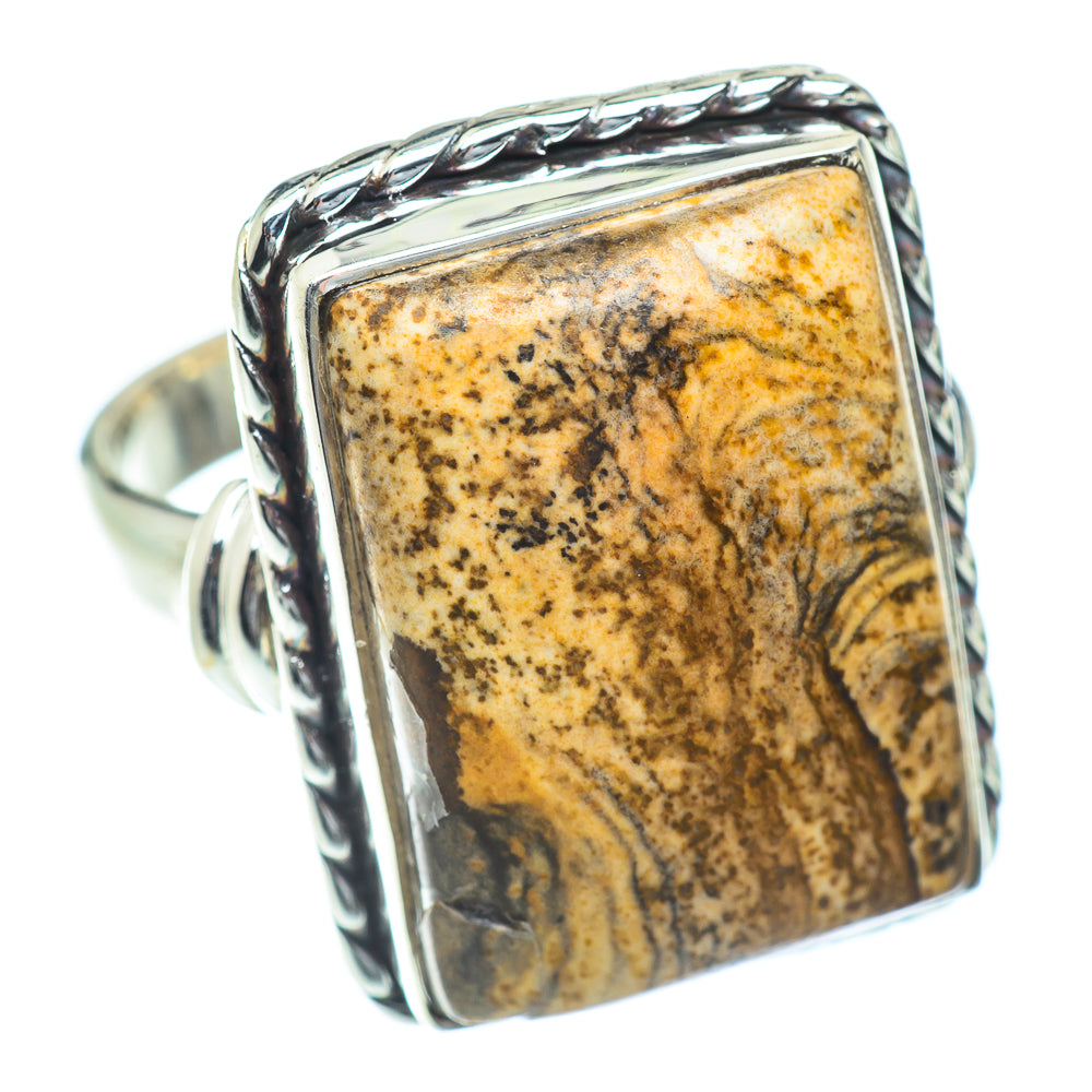 Picture Jasper Rings handcrafted by Ana Silver Co - RING54266