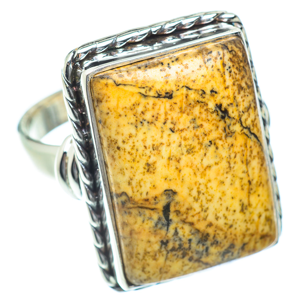 Picture Jasper Rings handcrafted by Ana Silver Co - RING54297