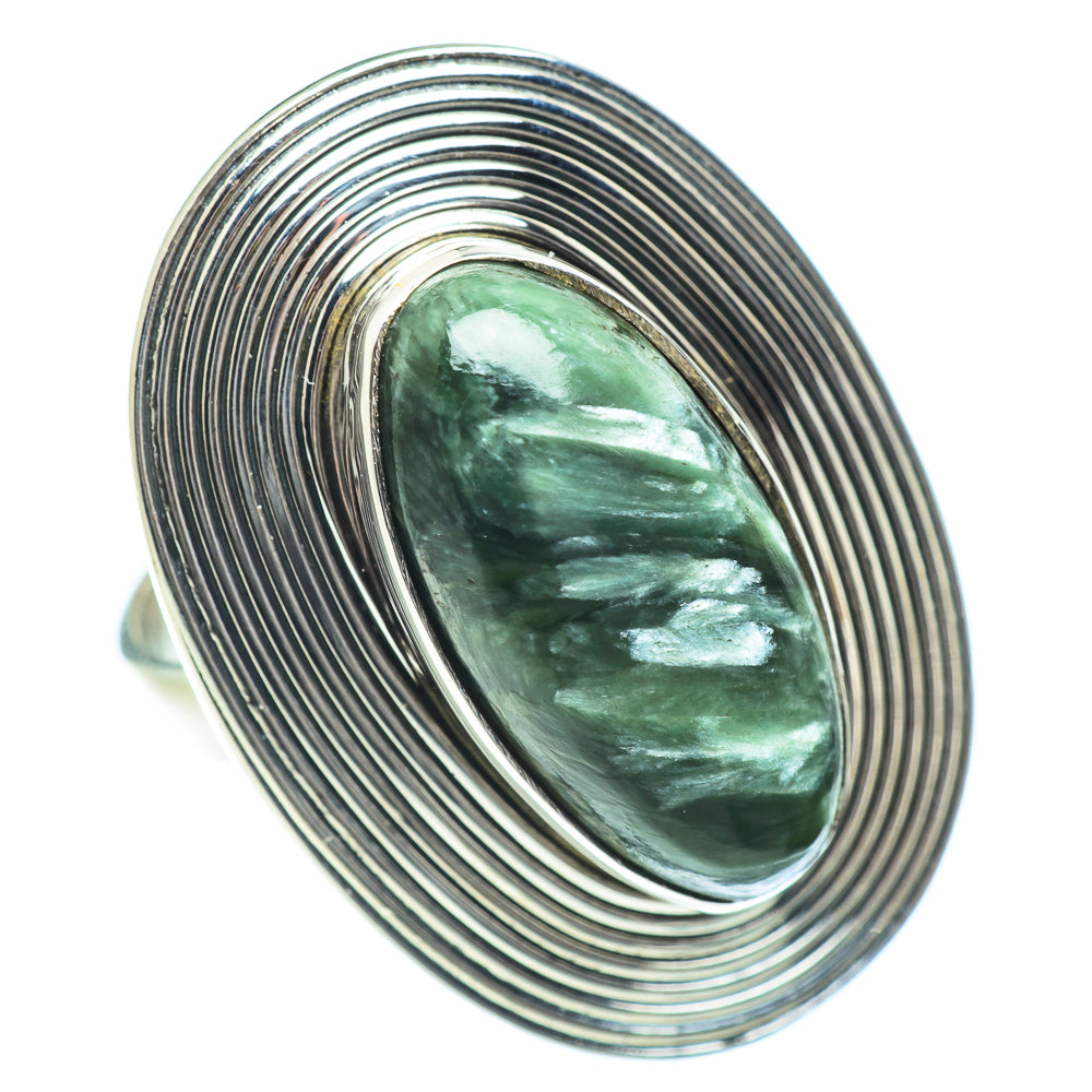 Seraphinite Rings handcrafted by Ana Silver Co - RING54436