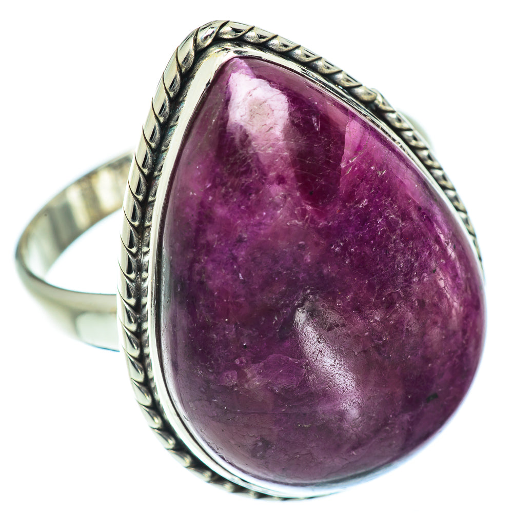 Ruby Fuchsite Rings handcrafted by Ana Silver Co - RING54493