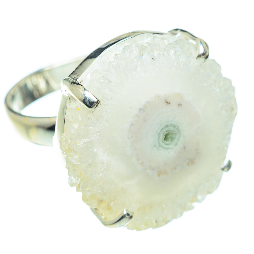 White Solar Quartz Rings handcrafted by Ana Silver Co - RING54506