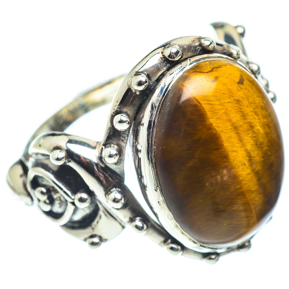 Tiger Eye Rings handcrafted by Ana Silver Co - RING54601