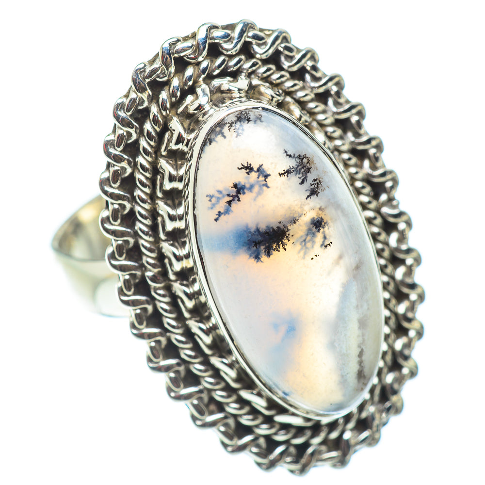 Dendritic Opal Rings handcrafted by Ana Silver Co - RING54616