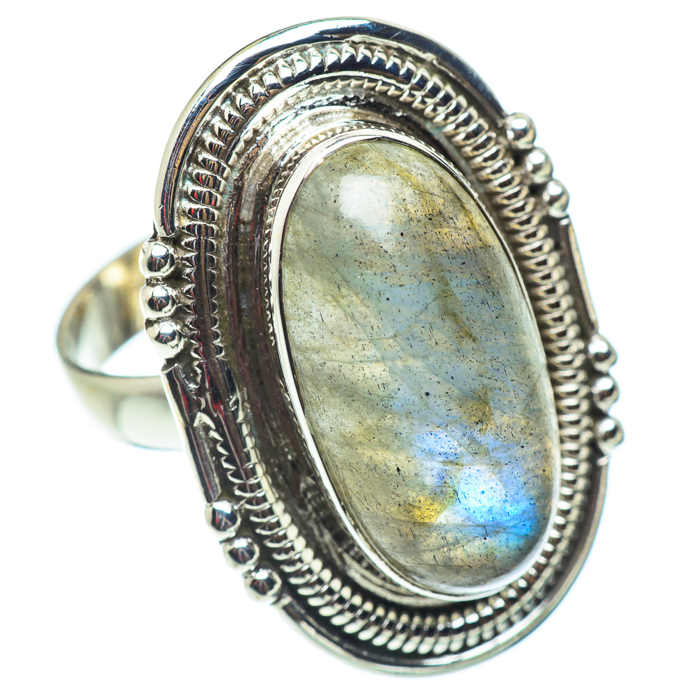 Labradorite Rings handcrafted by Ana Silver Co - RING54656