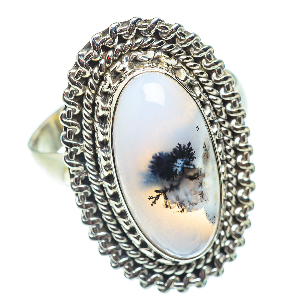 Dendritic Opal Rings handcrafted by Ana Silver Co - RING54712