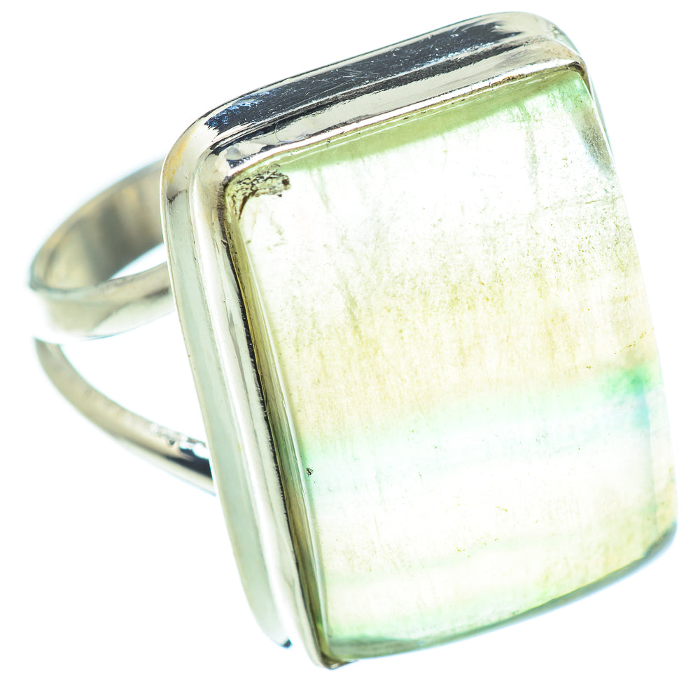 Green Fluorite Rings handcrafted by Ana Silver Co - RING54745