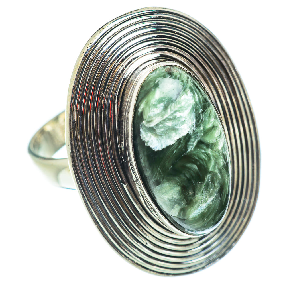 Seraphinite Rings handcrafted by Ana Silver Co - RING54954