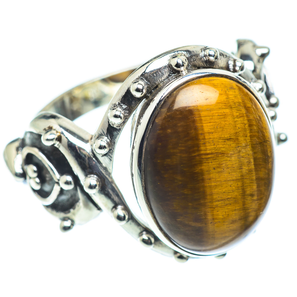 Tiger Eye Rings handcrafted by Ana Silver Co - RING55001