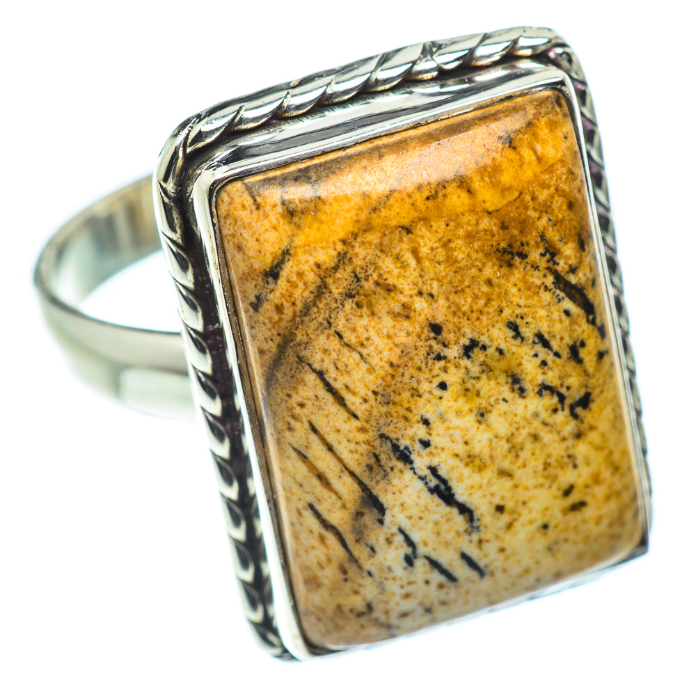 Picture Jasper Rings handcrafted by Ana Silver Co - RING55093