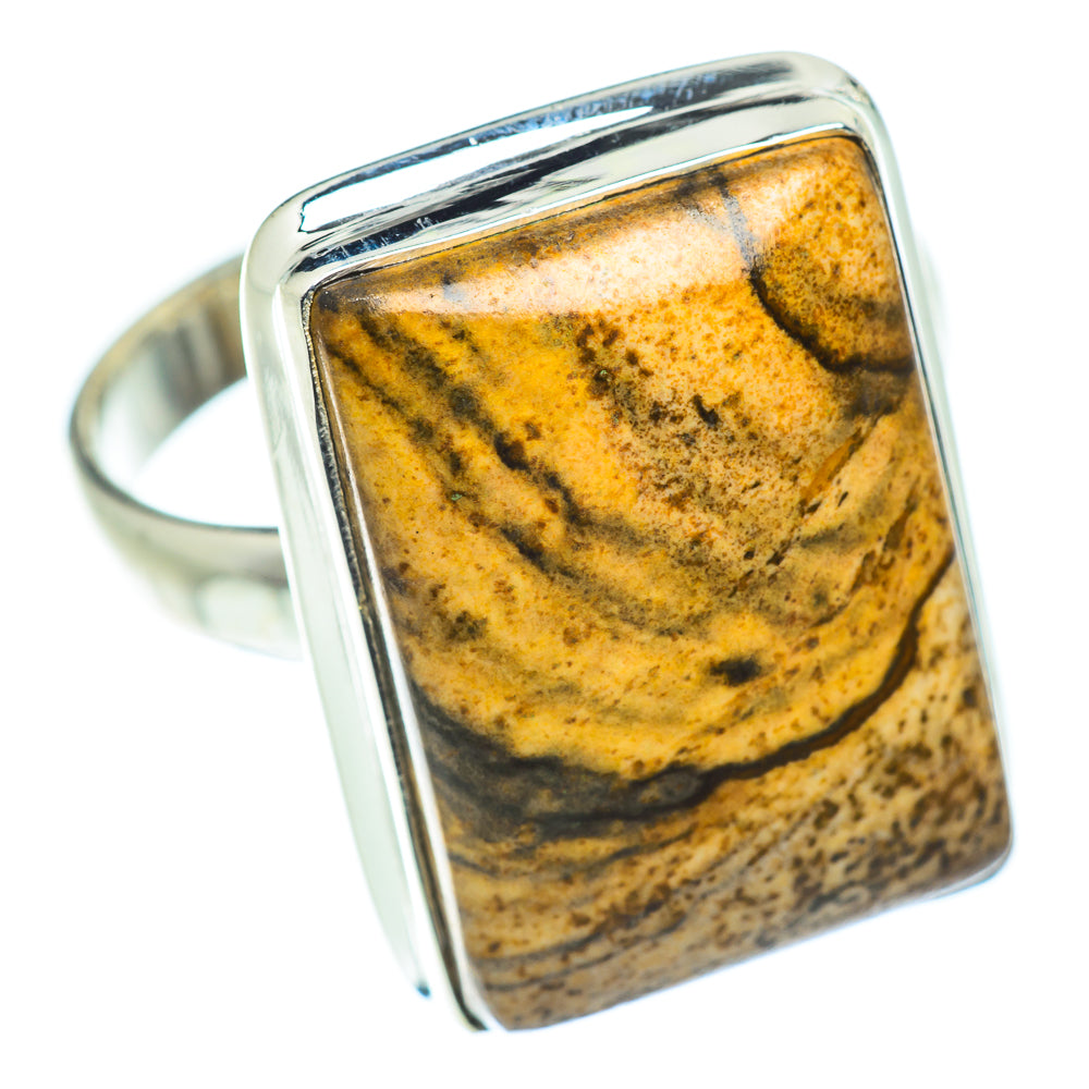 Picture Jasper Rings handcrafted by Ana Silver Co - RING55129