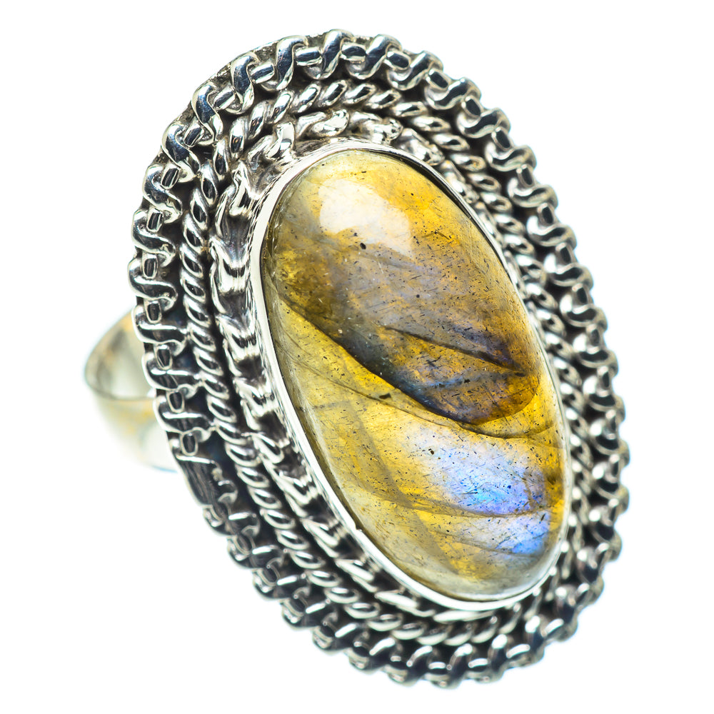 Labradorite Rings handcrafted by Ana Silver Co - RING55154
