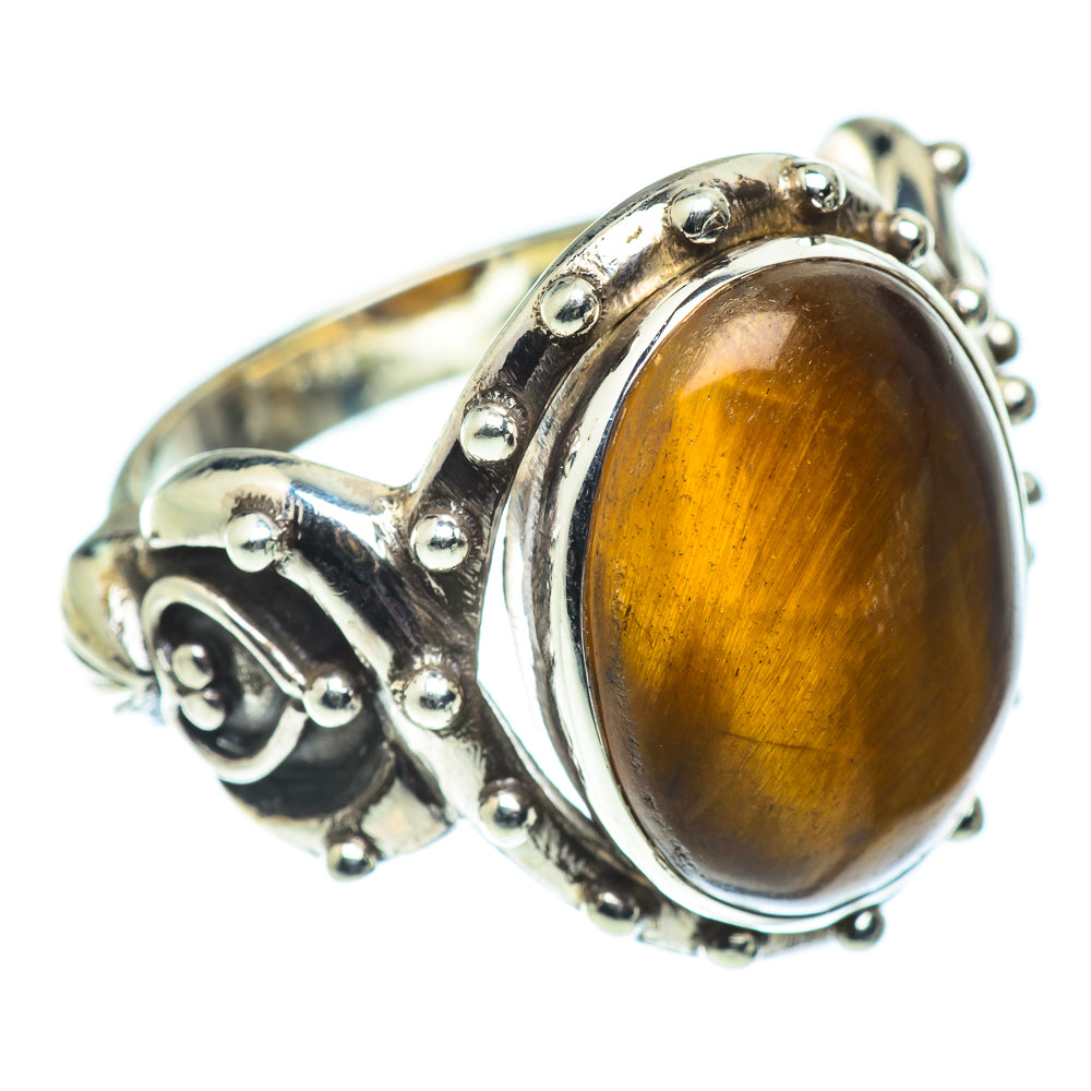 Tiger Eye Rings handcrafted by Ana Silver Co - RING55312