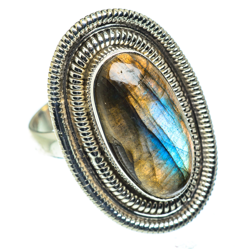 Labradorite Rings handcrafted by Ana Silver Co - RING55395