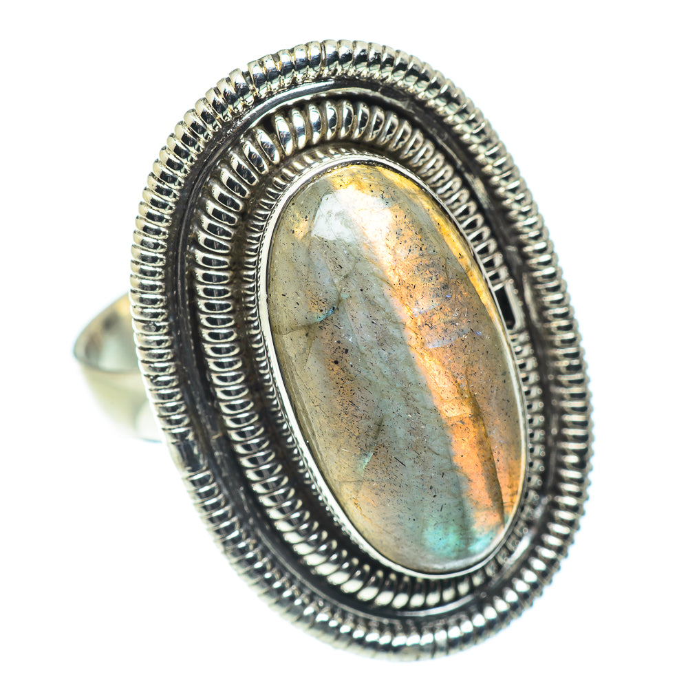 Labradorite Rings handcrafted by Ana Silver Co - RING55418