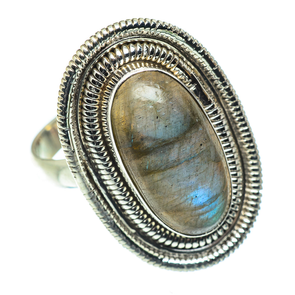 Labradorite Rings handcrafted by Ana Silver Co - RING55425