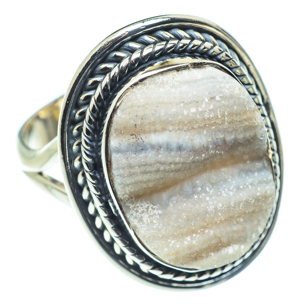 Desert Druzy Rings handcrafted by Ana Silver Co - RING55508