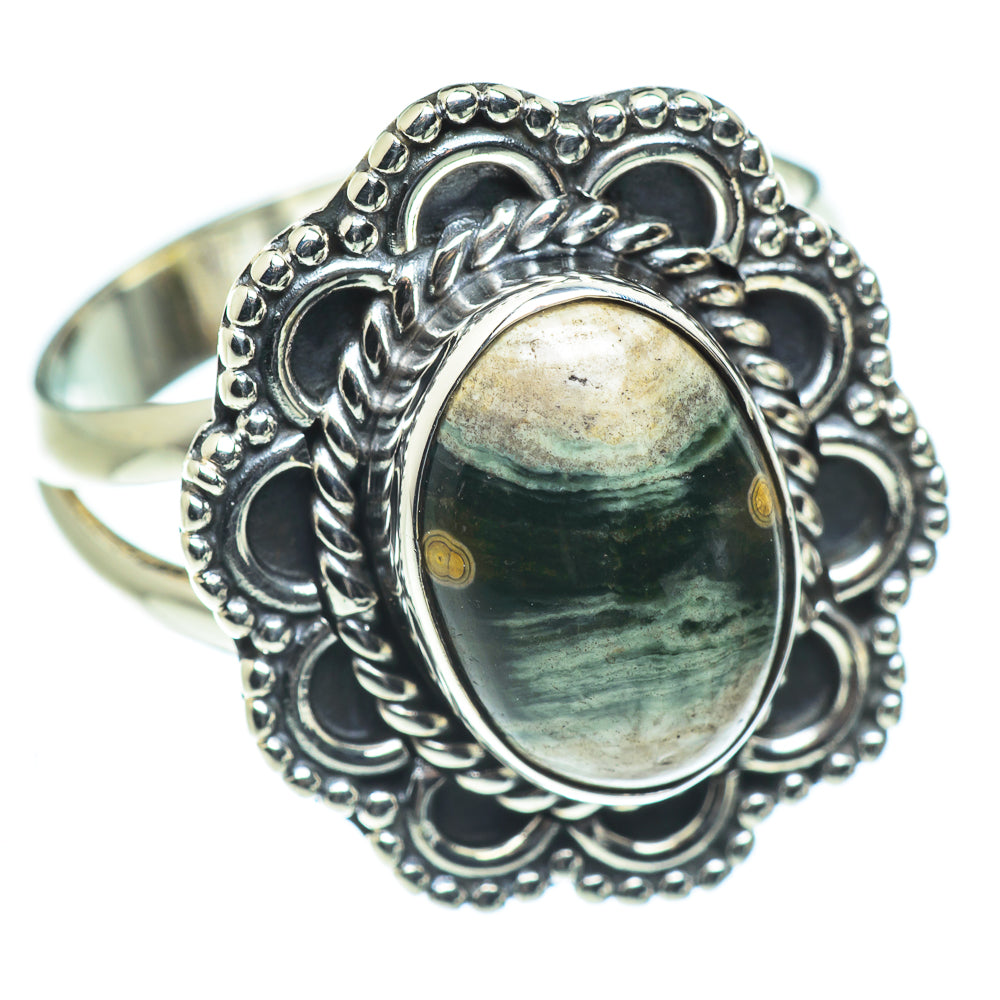Ocean Jasper Rings handcrafted by Ana Silver Co - RING55554