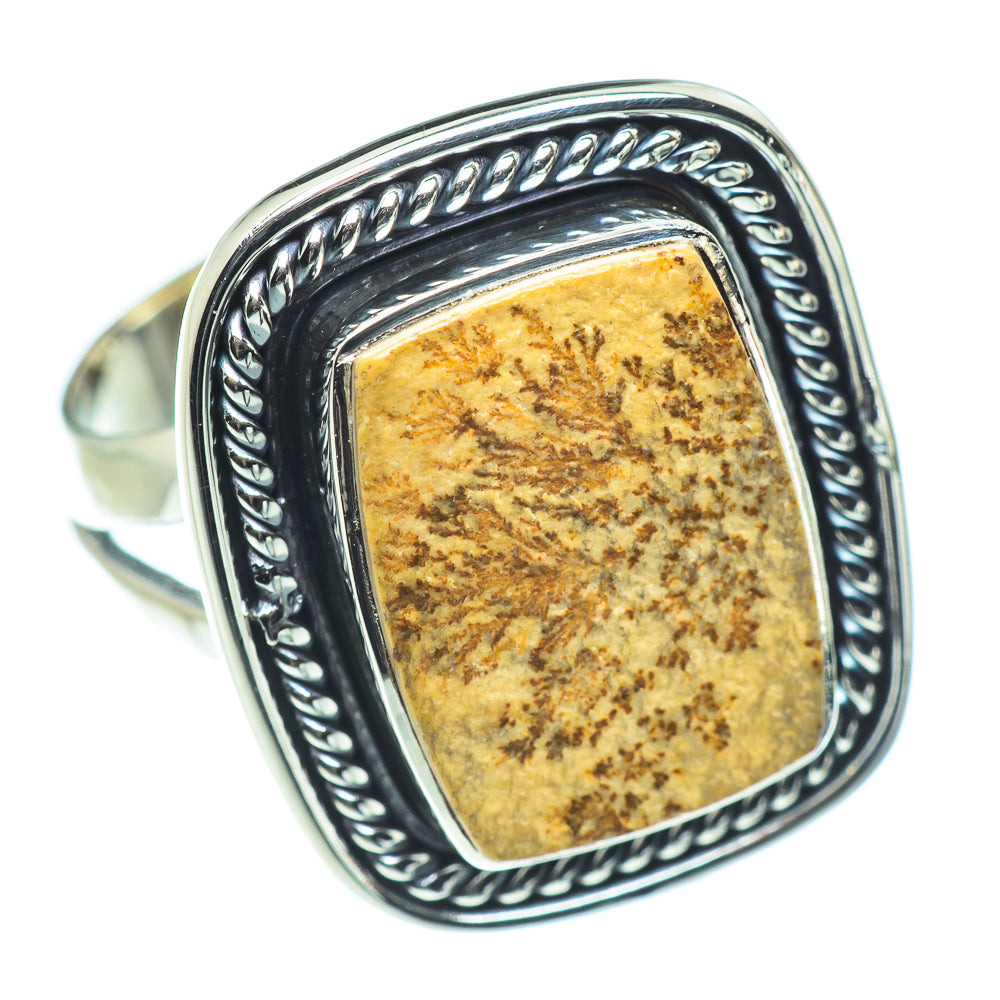 Scenic Dendritic Agate Rings handcrafted by Ana Silver Co - RING55589